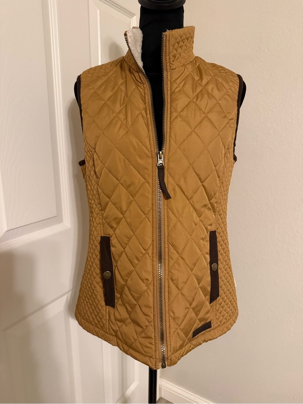 G.H. Bass & Co. Quilted Vest in Camel Brown